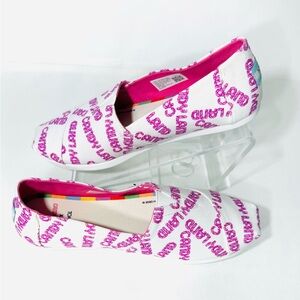Toms X Candy Land Board Game slip on shoes Women 6.5 Excellent pre-owned cond.